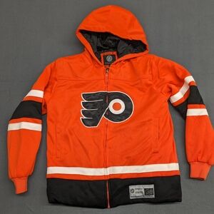 Philadelphia Flyers NHL G-III Youth Full-Zip Heavyweight Sweatshirt Size 16-18